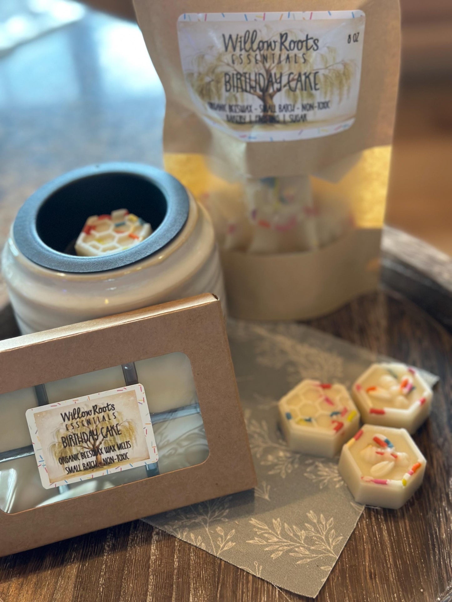 Organic beeswax wax melts made with pure organic ingredients