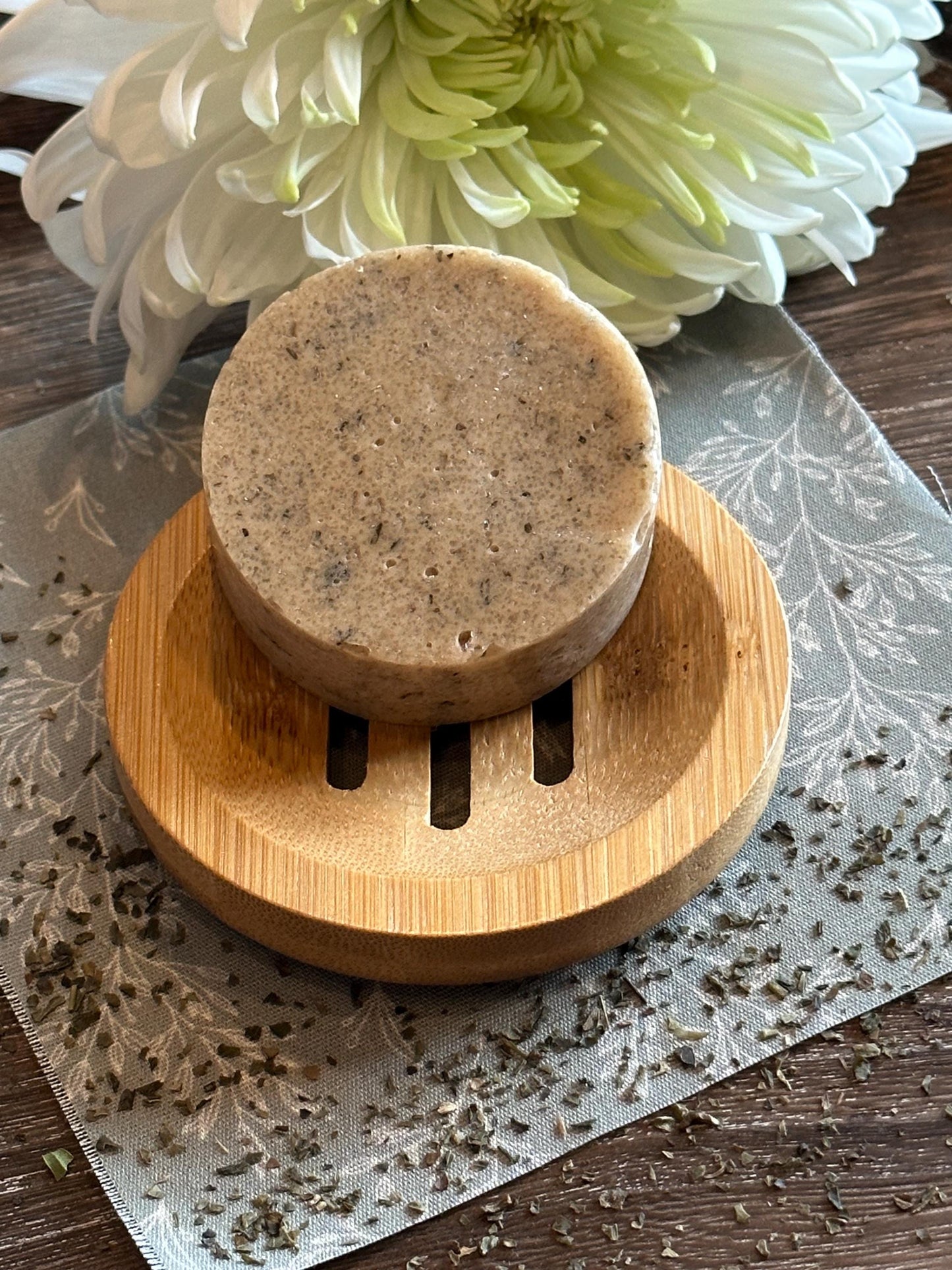 Exfoliating Green Tea facial/body buff bar