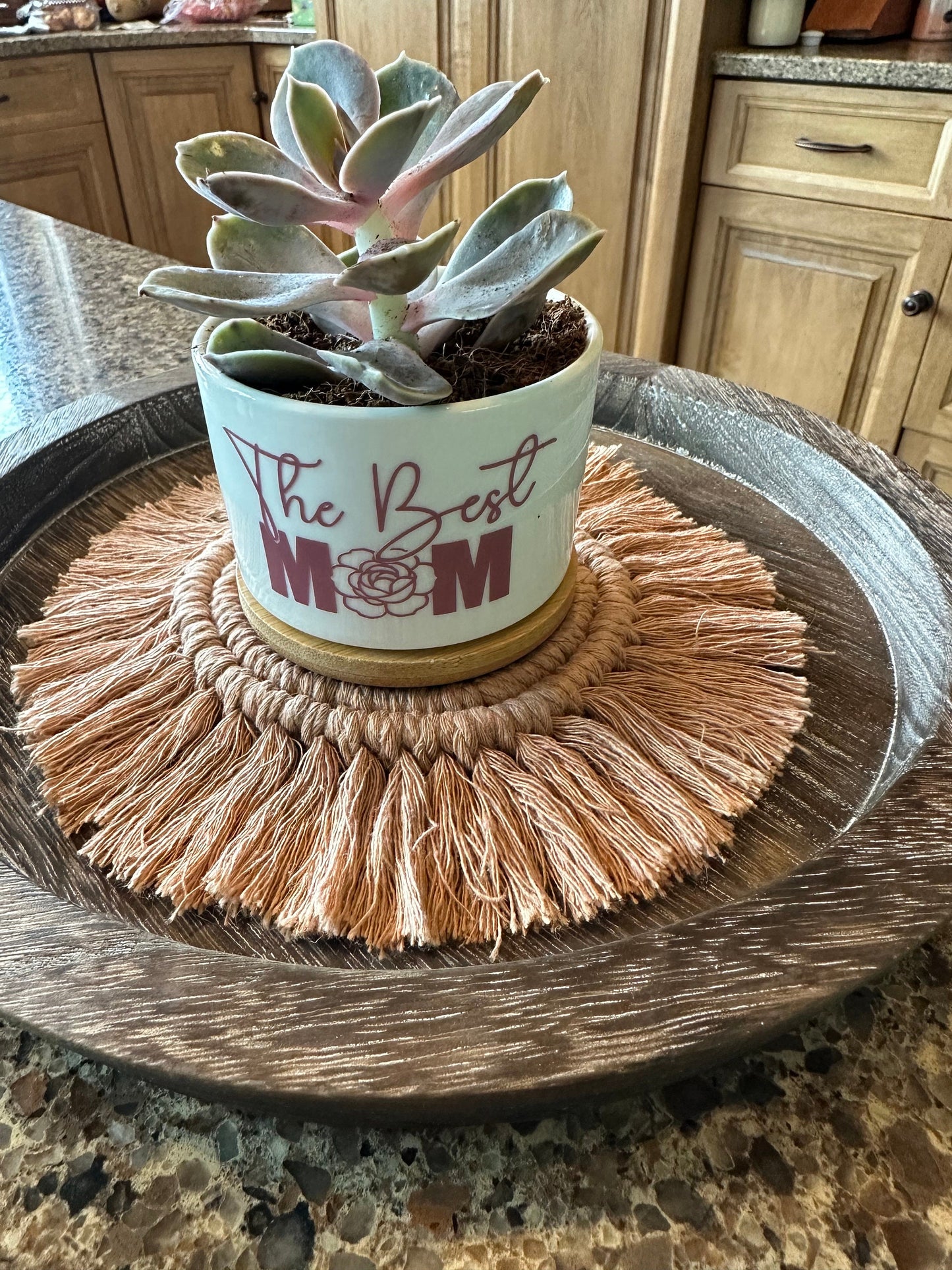 mother's day succulent pot Mother's Day Succulent Flower Pot / Expecting Mother 2025 succulent fl – Willow Roots Essentials