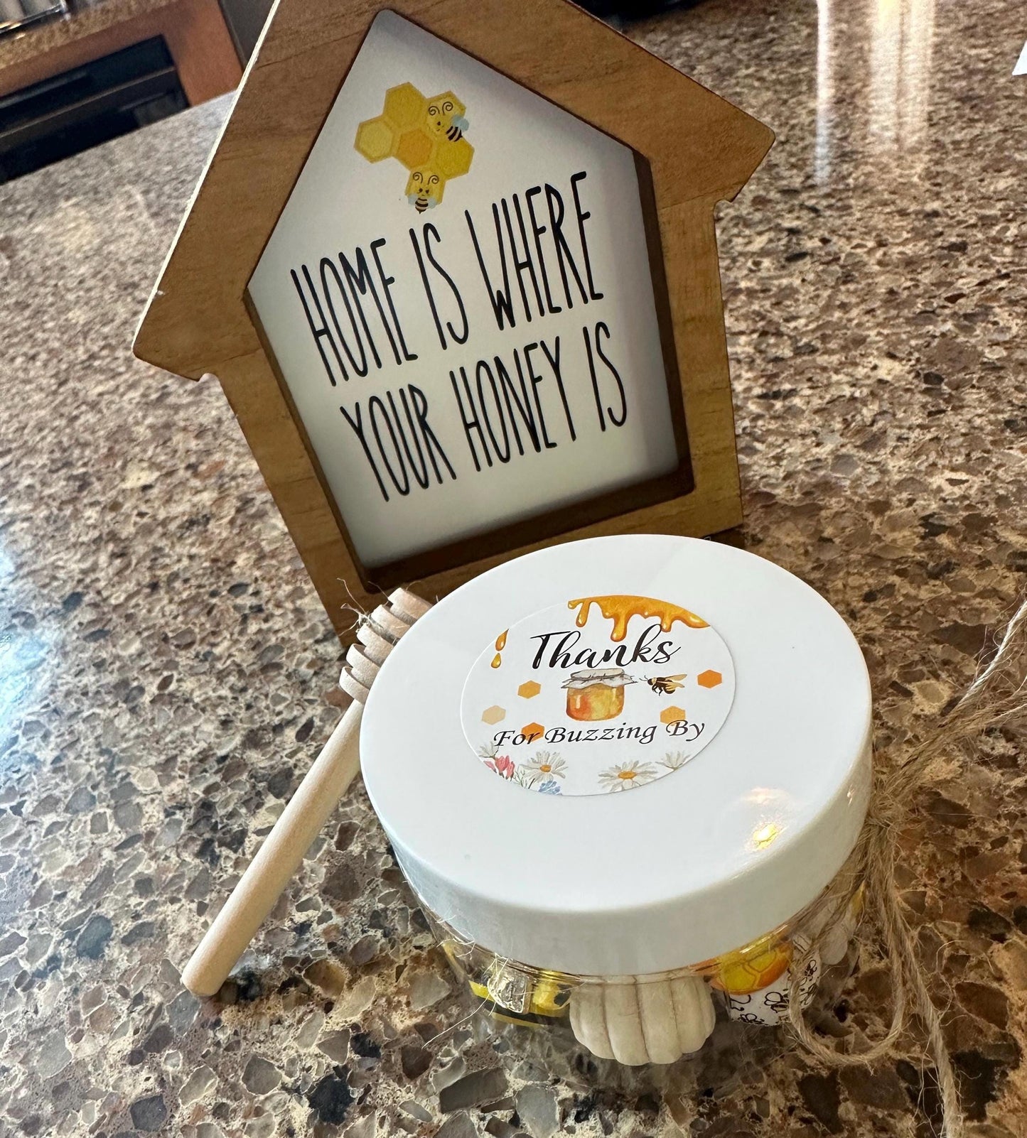 Organic Playdough sensory jar - BEES & HONEY/ SUNFLOWERS theme