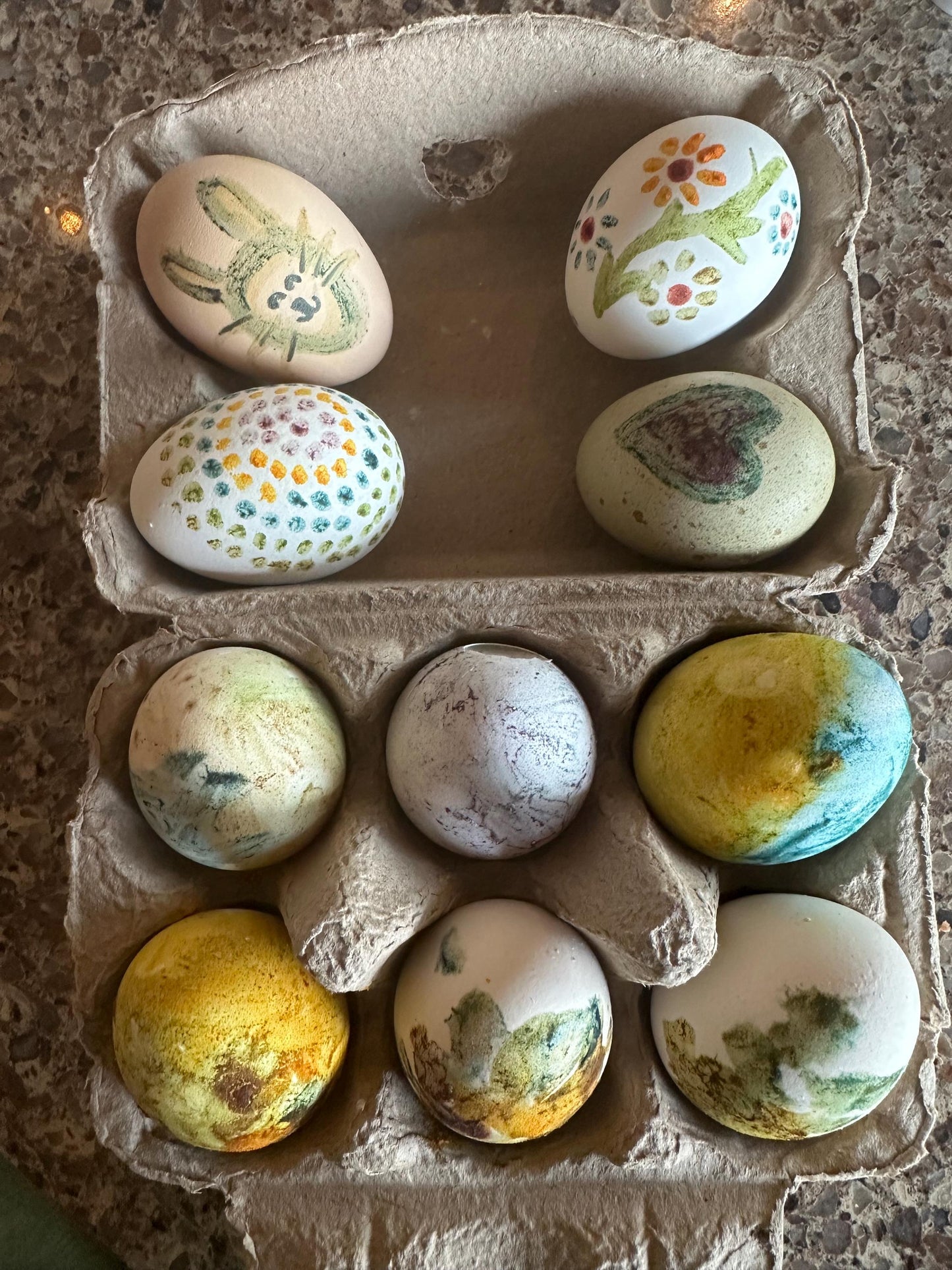 Organic & artificial dye free Easter egg coloring/dye kit with bonus Easter grass kit!