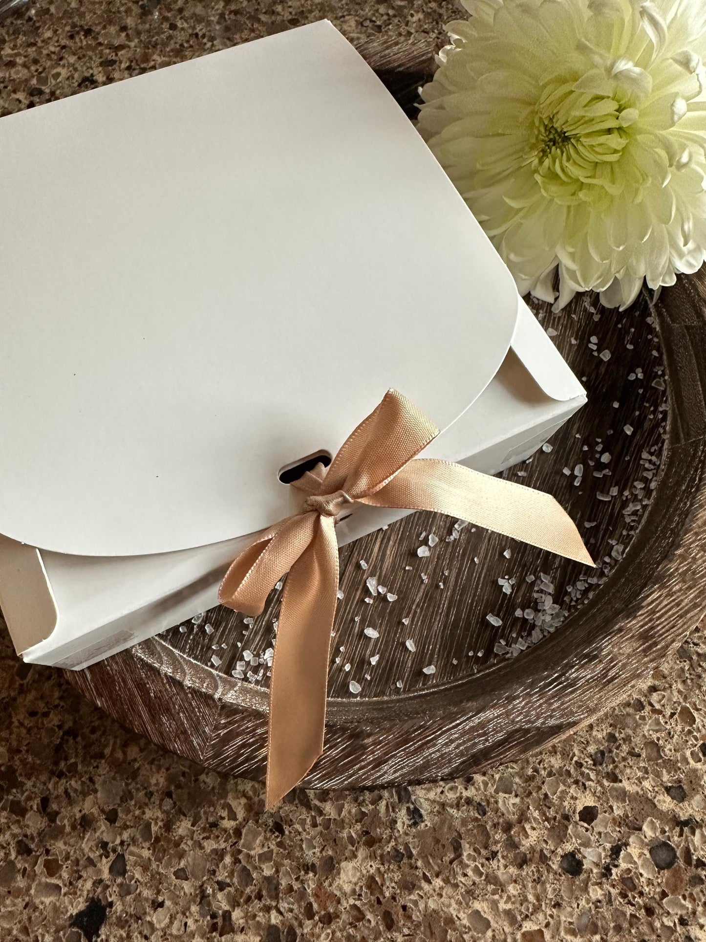 Organic natural bath salt tube gift set