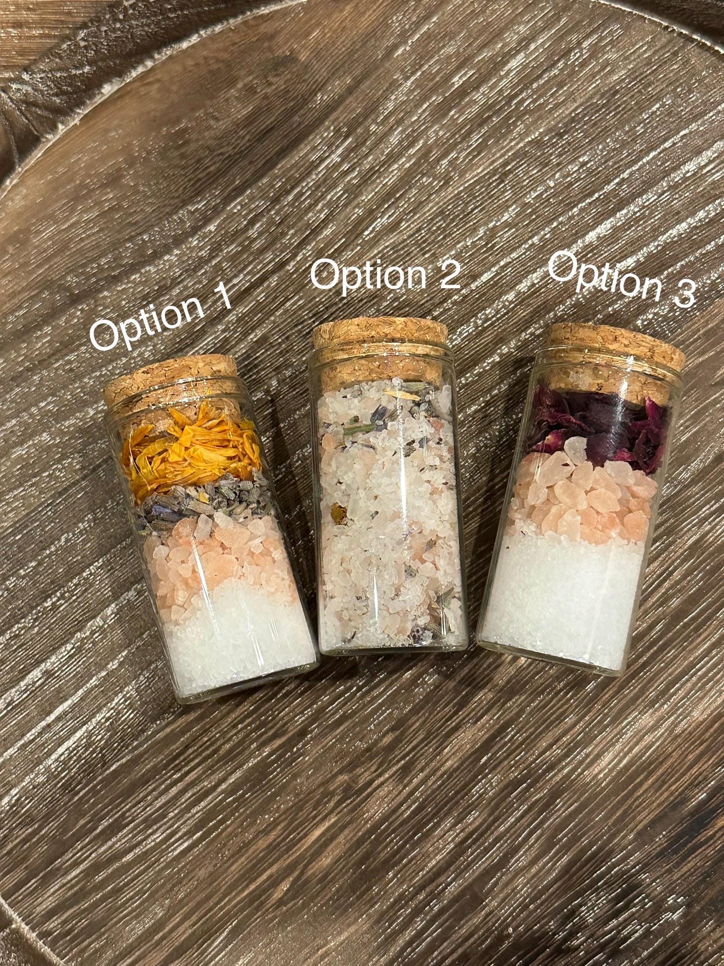 Organic mini natural bath salt tube