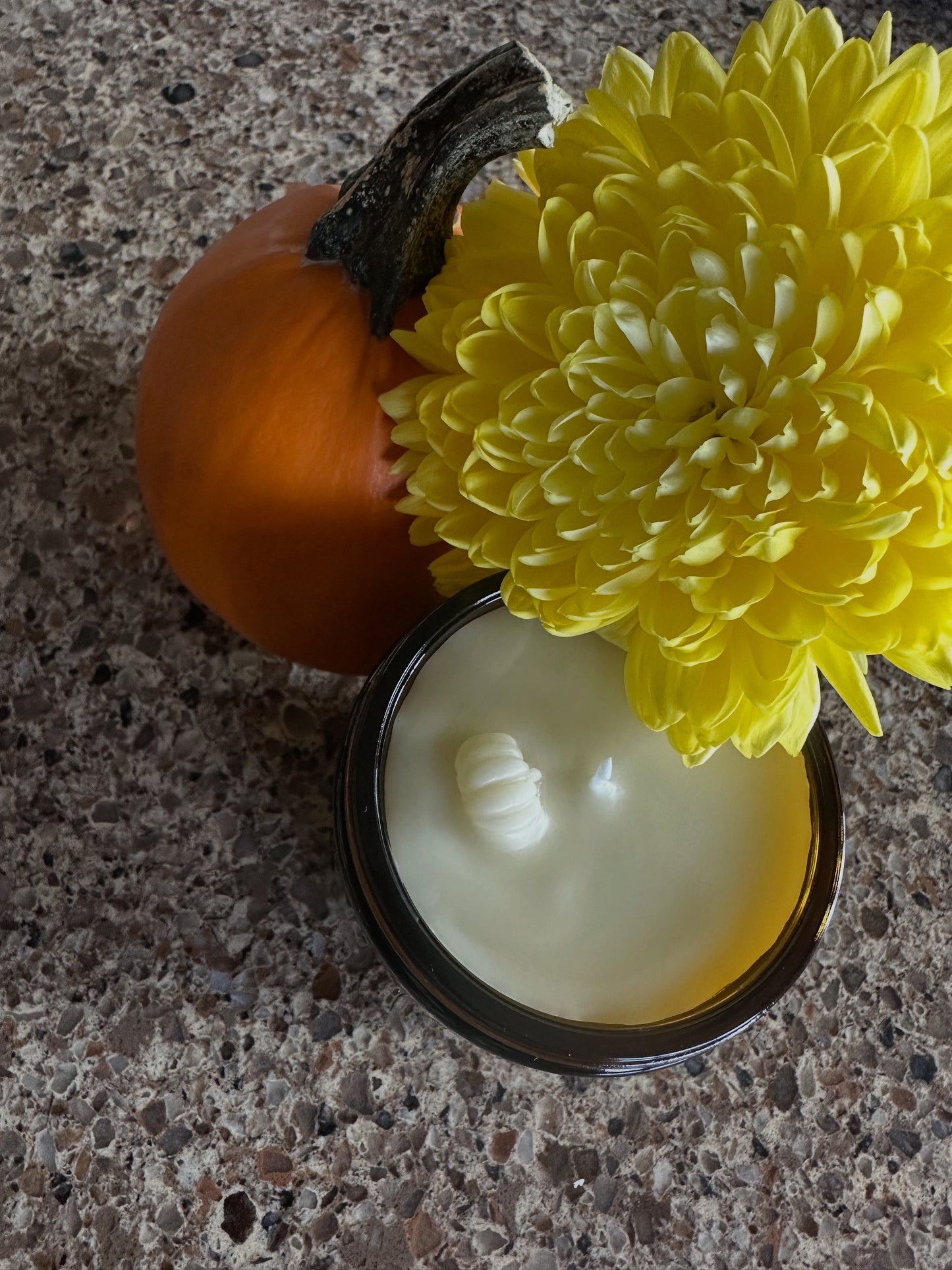 Pure Organic Beeswax Candle - Clean ingredient, non-toxic candles - wax bee, leaf, pumpkin, & flower charms - NEW FALL CANDLES