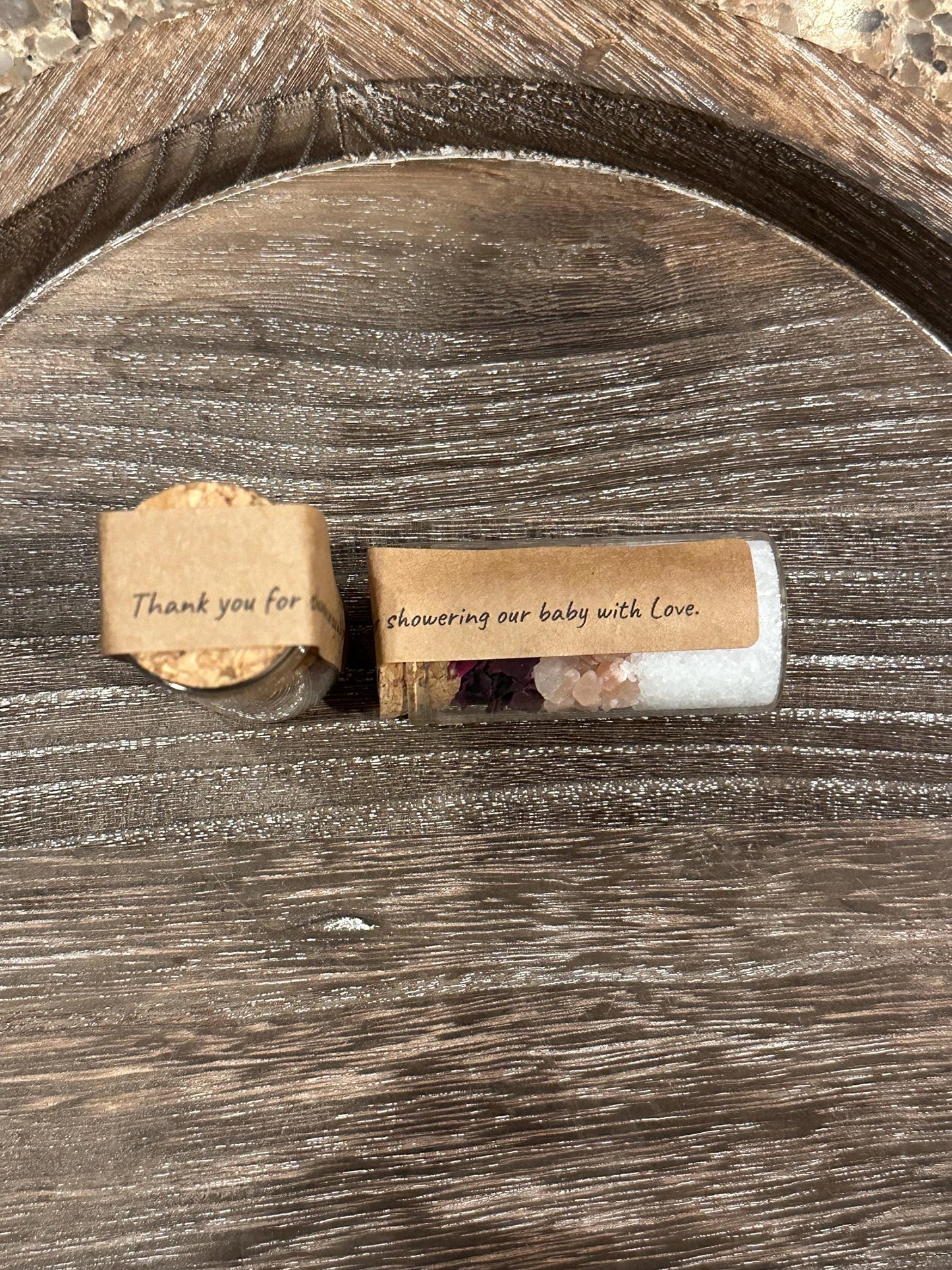 Organic mini natural bath salt tube