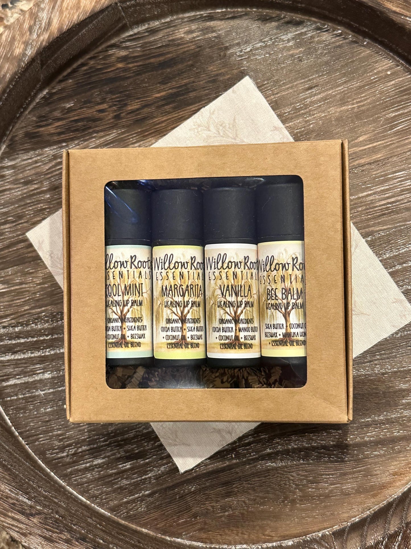 Lip balms - single or 4 pack gift set