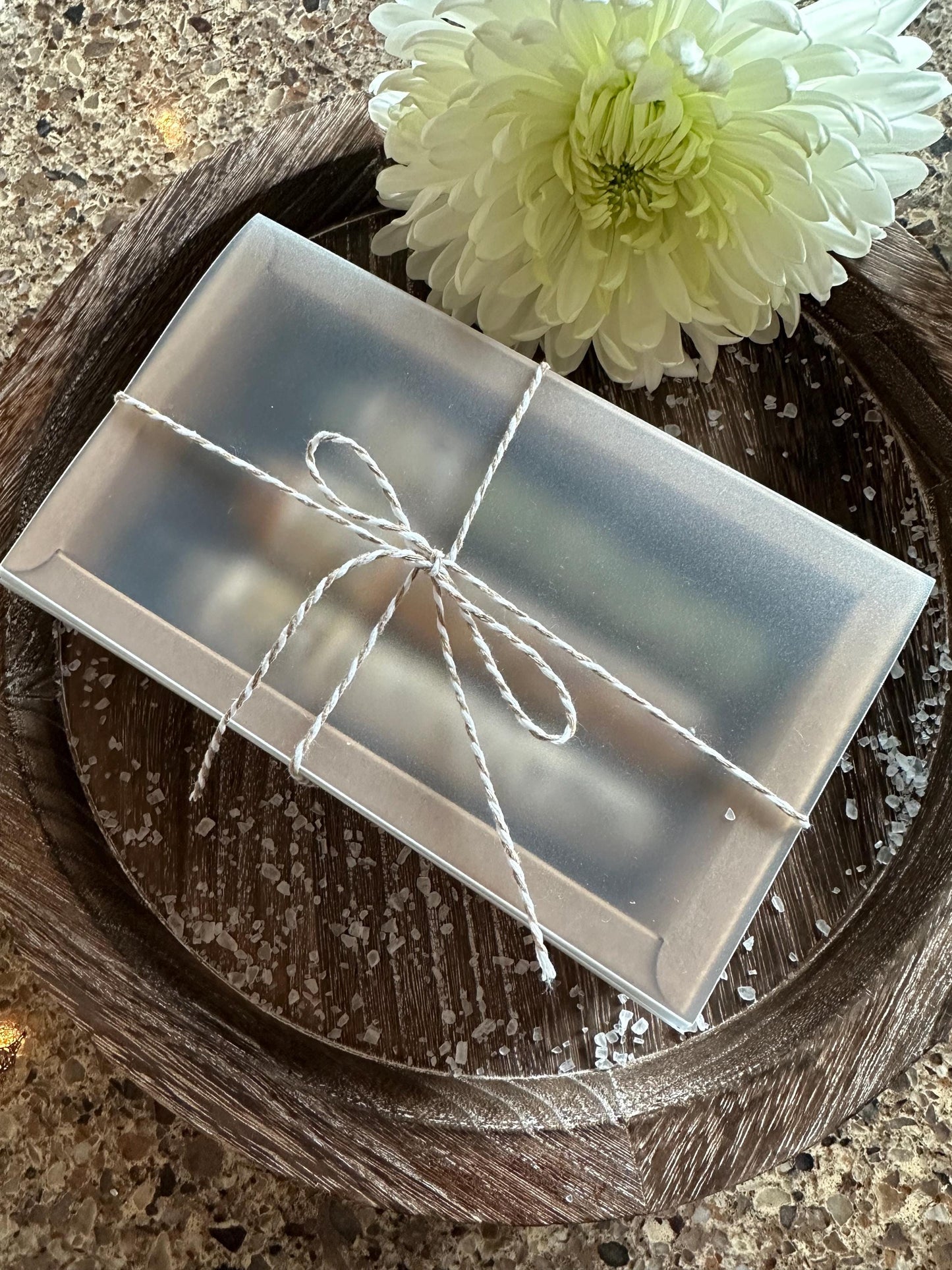 Organic natural bath salt tube gift set